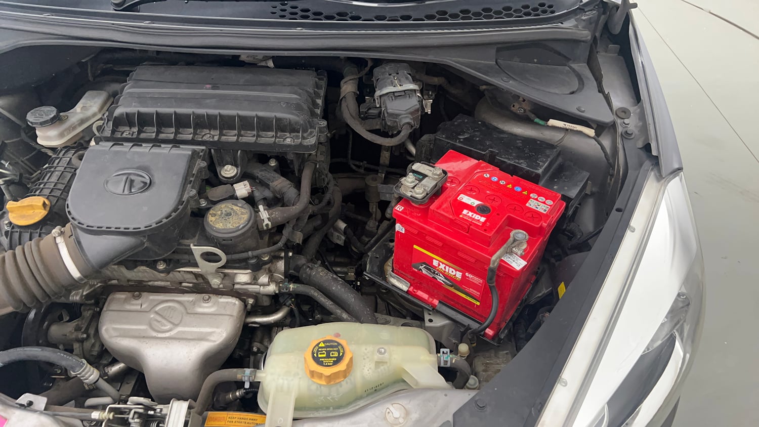 Used 2019 Tata Tiago Revotron XZ Petrol Manual engine ENGINE LEFT SIDE VIEW