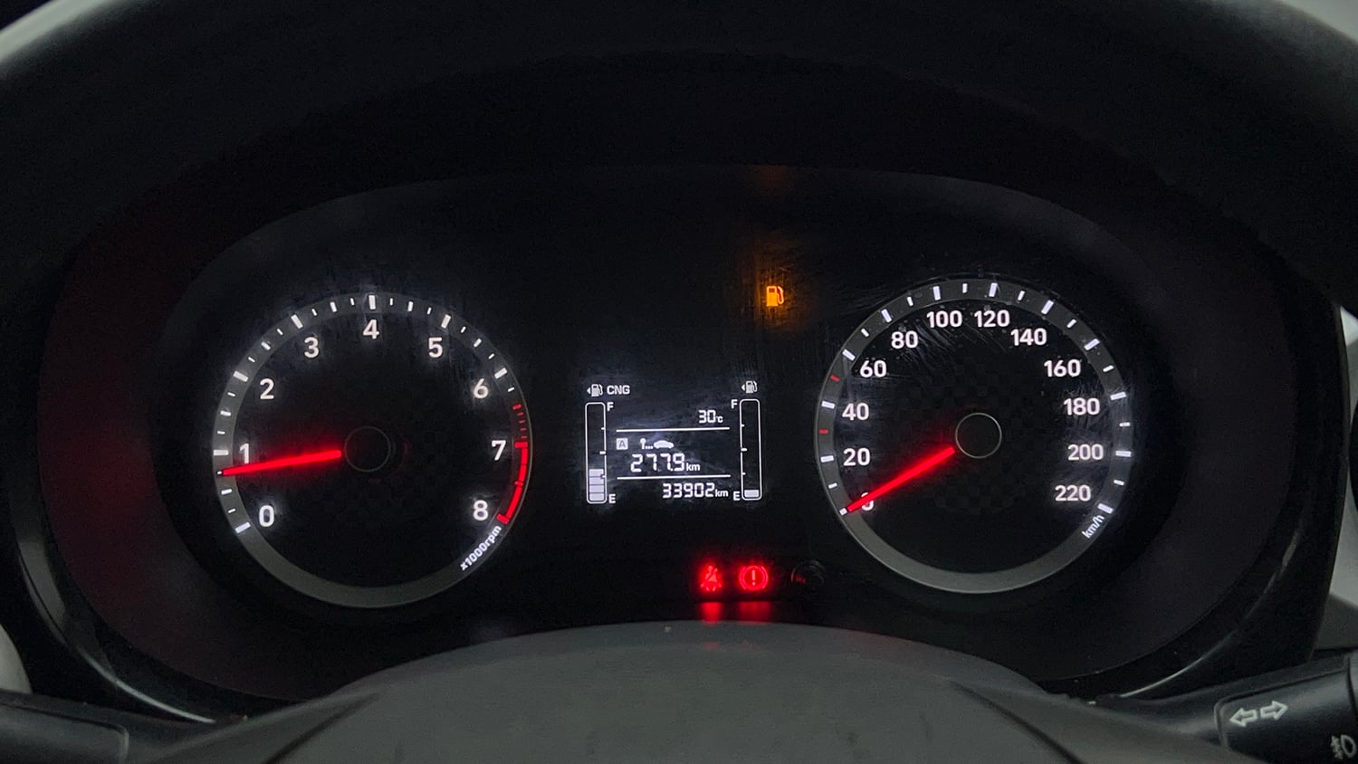 Used 2022 Hyundai Grand i10 Nios Sportz 1.2 Kappa VTVT CNG Cng Manual interior CLUSTERMETER VIEW