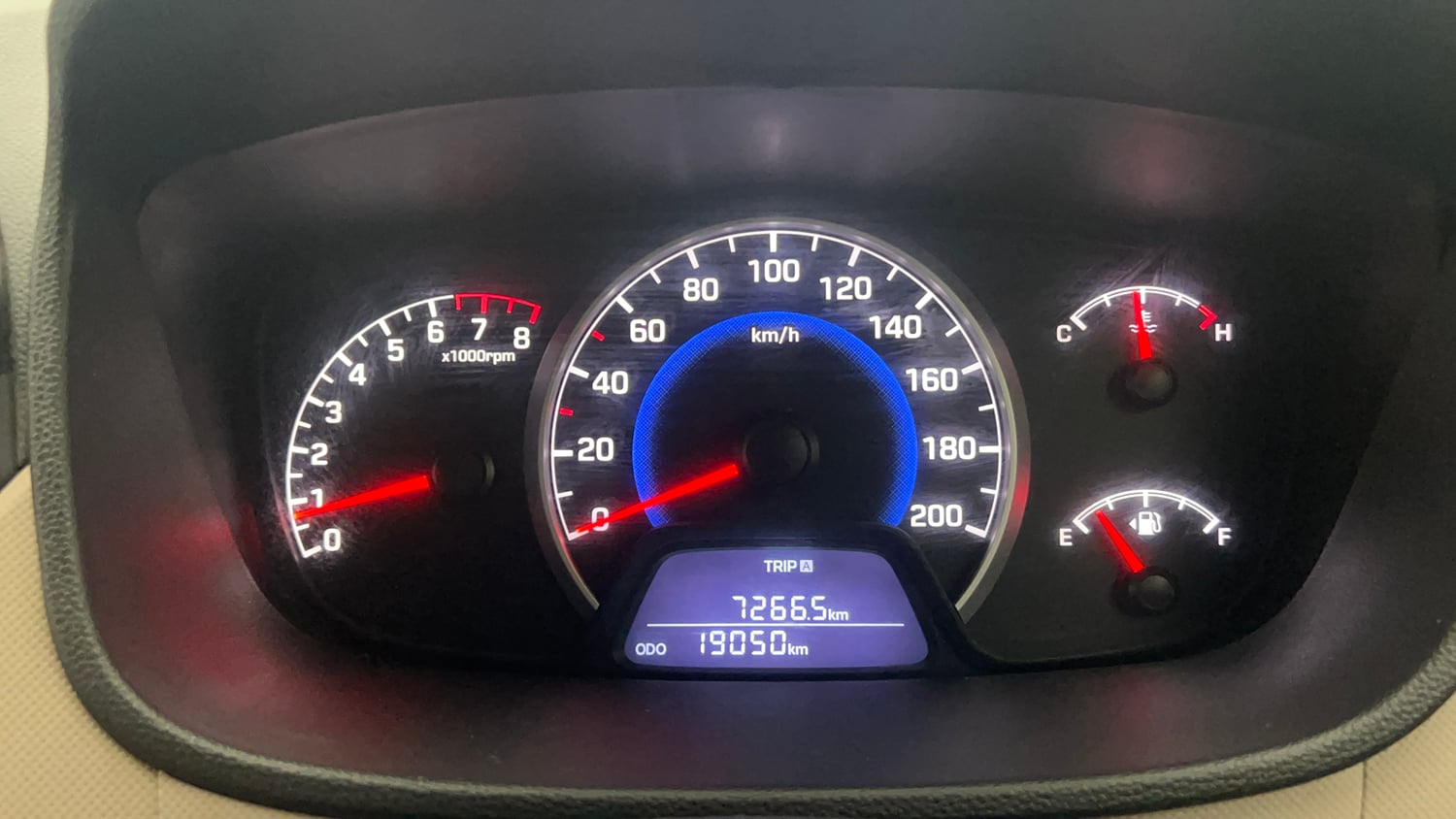 Used 2018 Hyundai Grand i10 Magna 1.2 Kappa VTVT Petrol Manual interior CLUSTERMETER VIEW