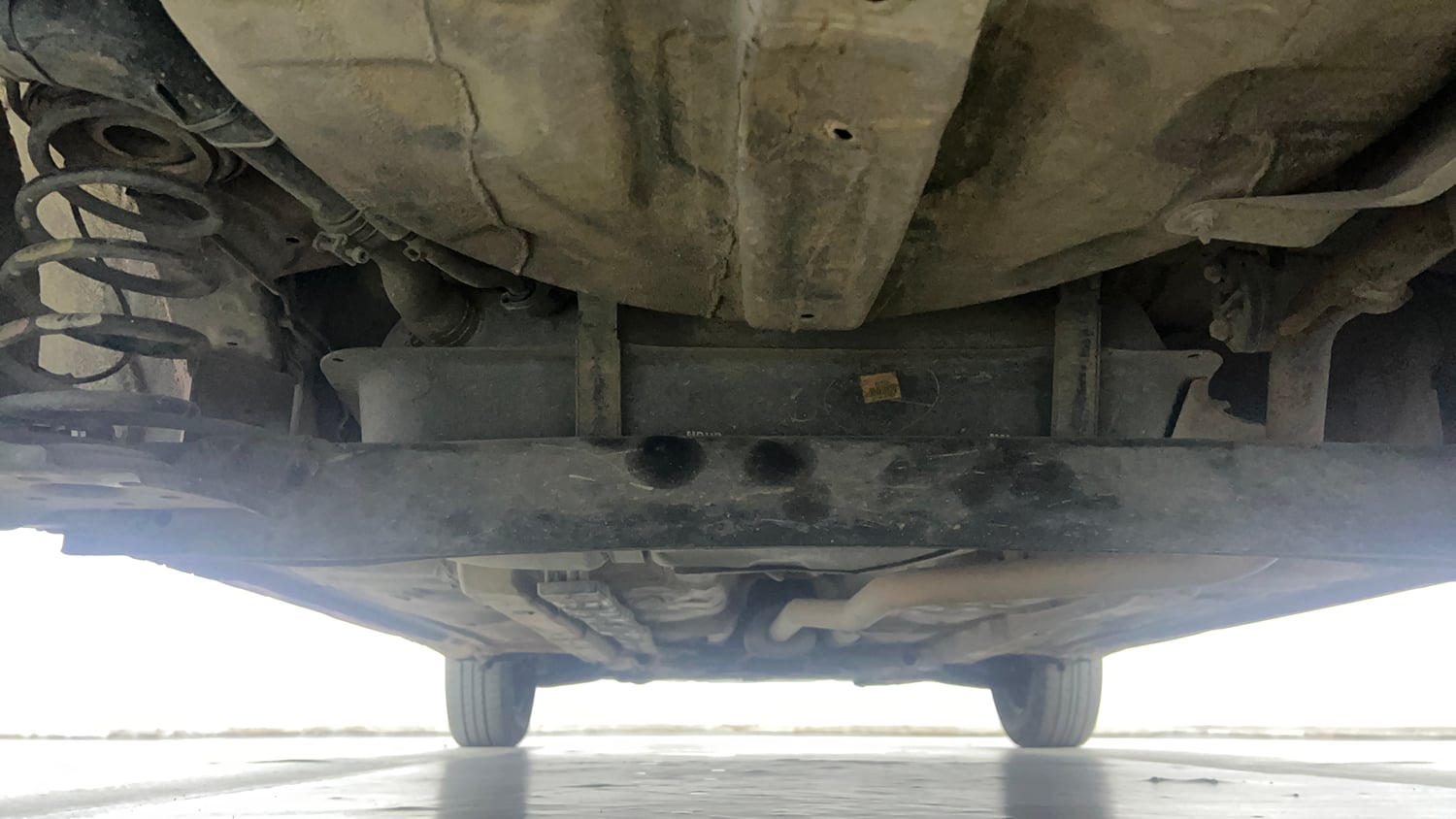 Used 2019 Hyundai Grand i10 Sportz U2 1.2 CRDi Diesel Manual extra REAR UNDERBODY VIEW (TAKEN FROM REAR)