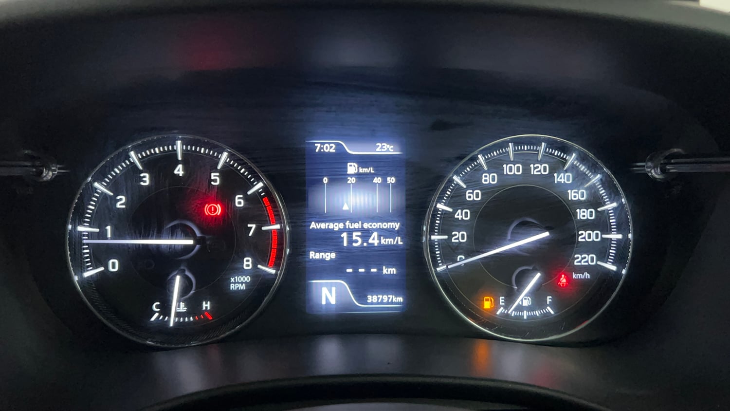 Used 2023 Toyota Glanza V AMT Petrol Automatic interior CLUSTERMETER VIEW
