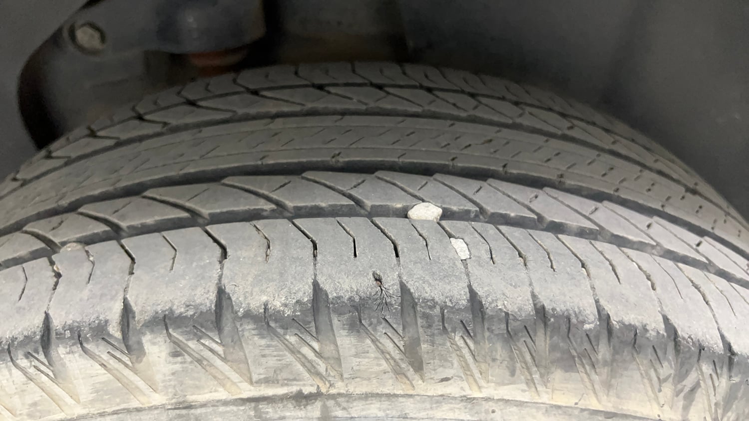 Used 2022 Tata Harrier XZ Plus Dark Edition Diesel Manual tyres LEFT REAR TYRE TREAD VIEW