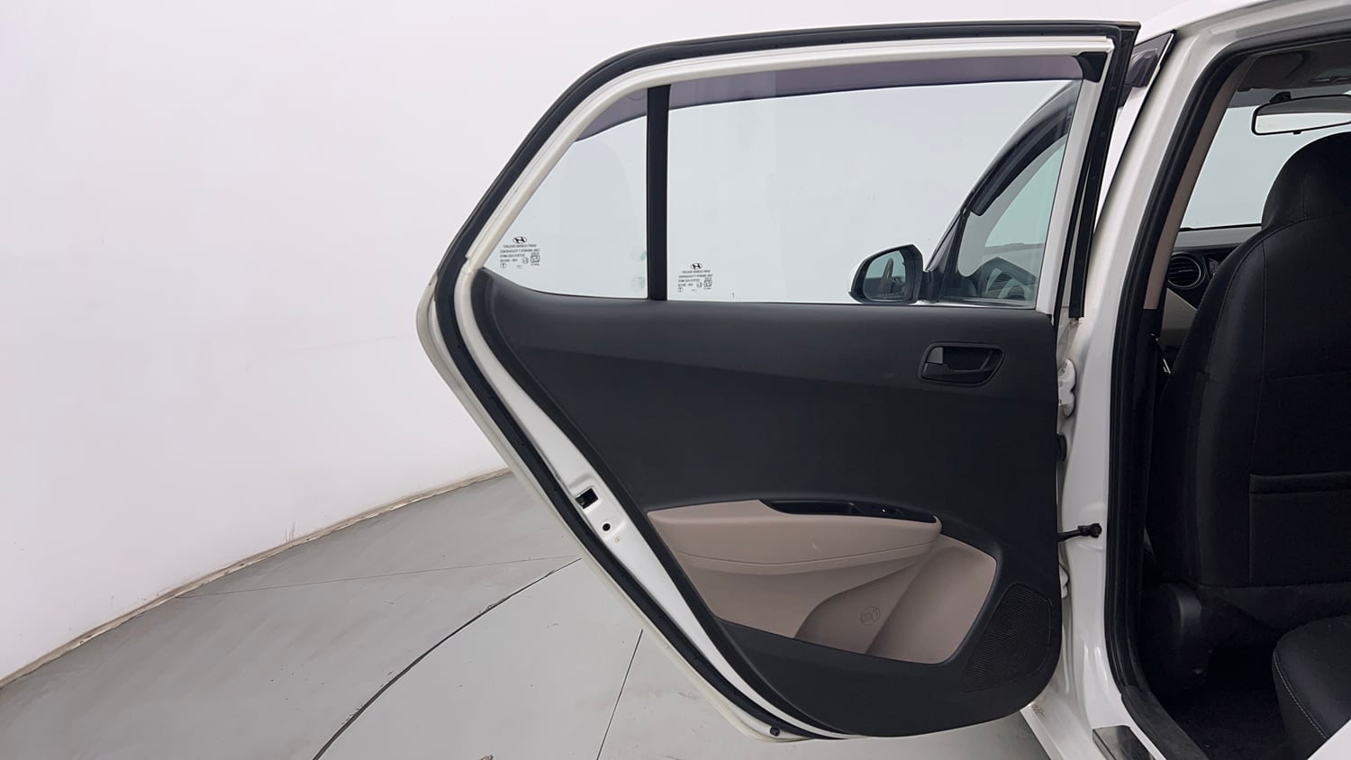 Used 2016 Hyundai Grand i10 Magna 1.2 Kappa VTVT Petrol Manual interior LEFT REAR DOOR OPEN VIEW