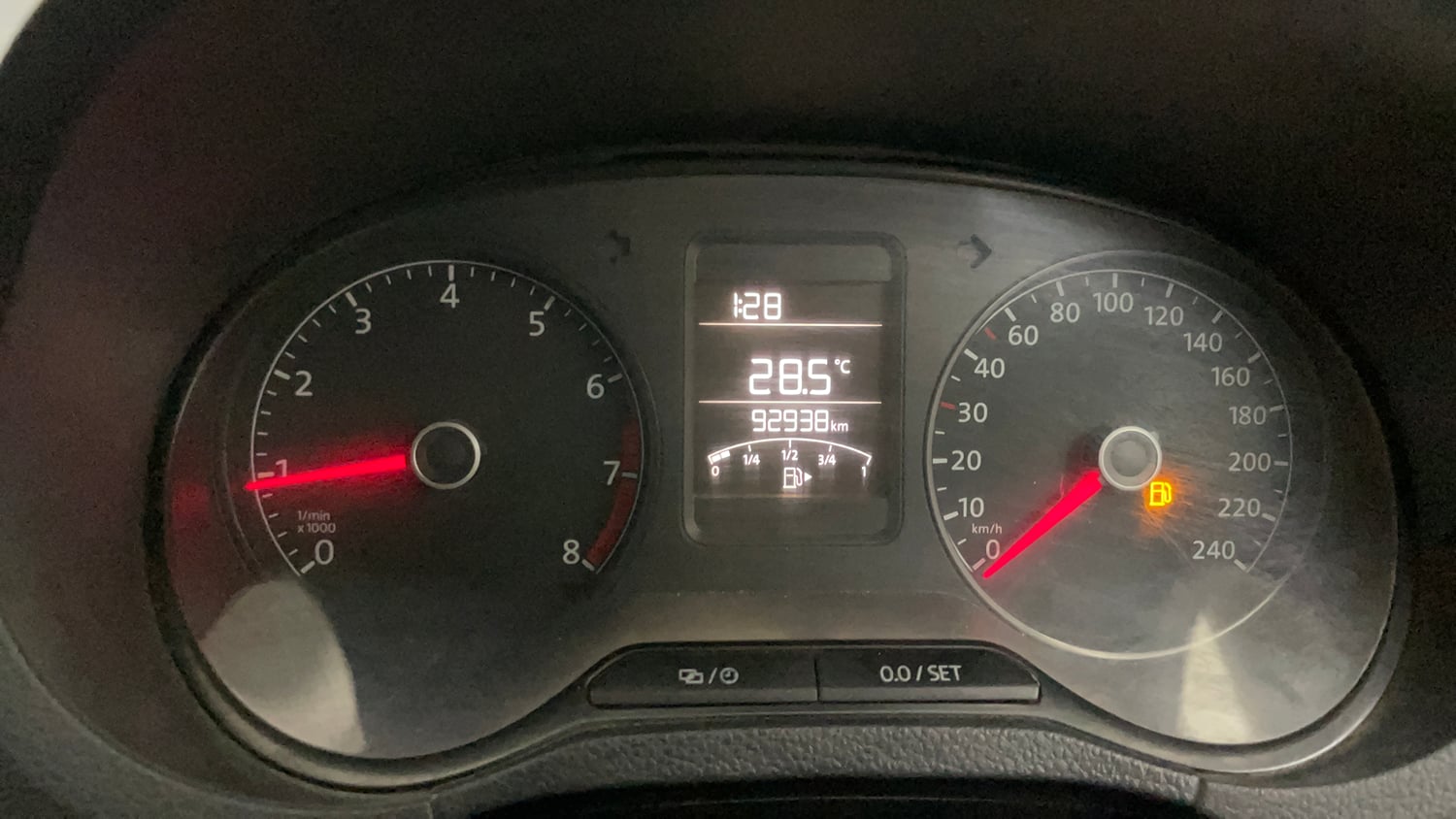 Used 2015 Volkswagen Polo Trendline 1.2L (P) Petrol Manual interior CLUSTERMETER VIEW
