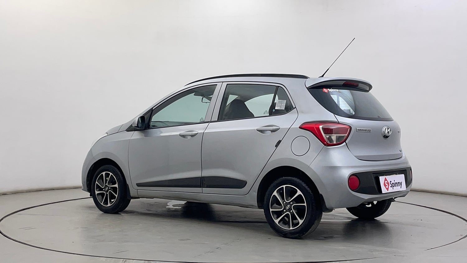 Used 2019 Hyundai Grand i10 Sportz AT 1.2 Kappa VTVT Petrol Automatic exterior LEFT REAR CORNER VIEW