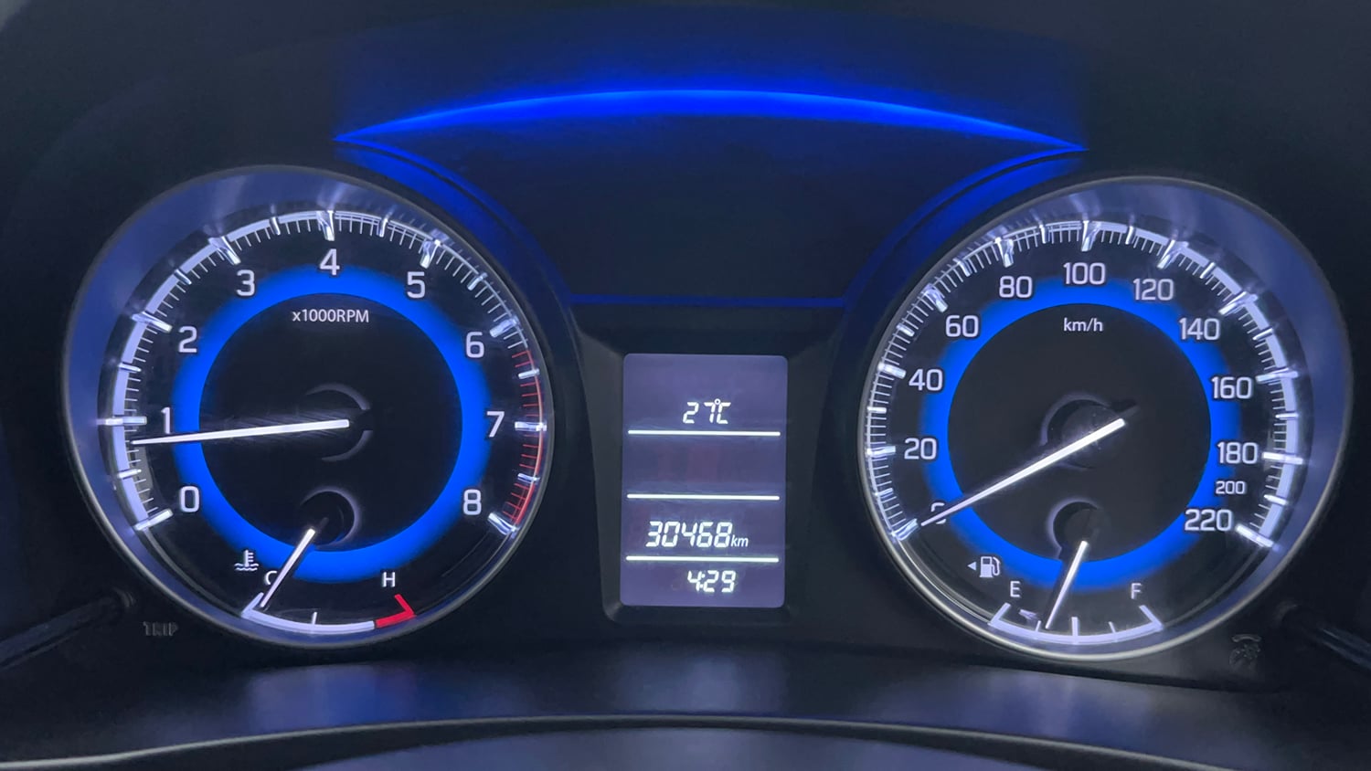 Used 2021 Maruti Suzuki Baleno Delta Petrol Manual interior CLUSTERMETER VIEW