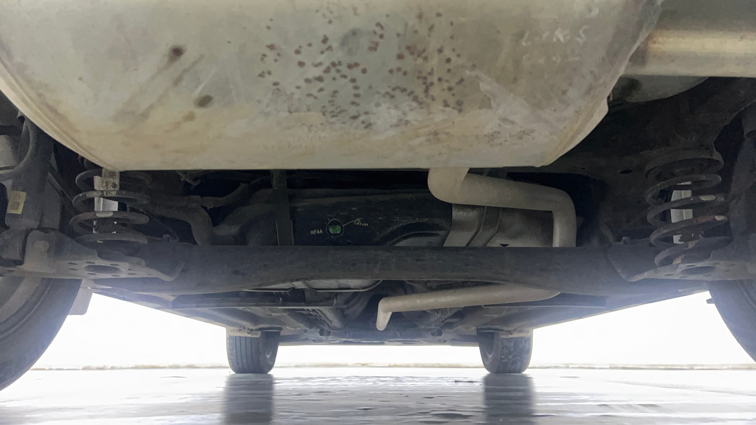 Used 2022 Kia Seltos GTX Plus 1.5 Diesel AT Diesel Automatic extra REAR UNDERBODY VIEW (TAKEN FROM REAR)