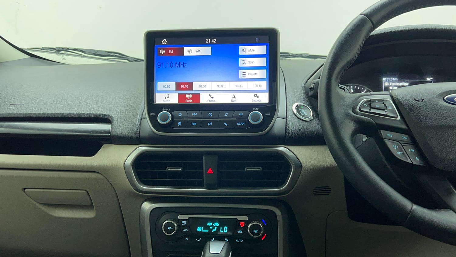 Used 2021 Ford EcoSport Titanium Plus 1.5L Ti-VCT AT Petrol Automatic top_features Integrated (in-dash) music system