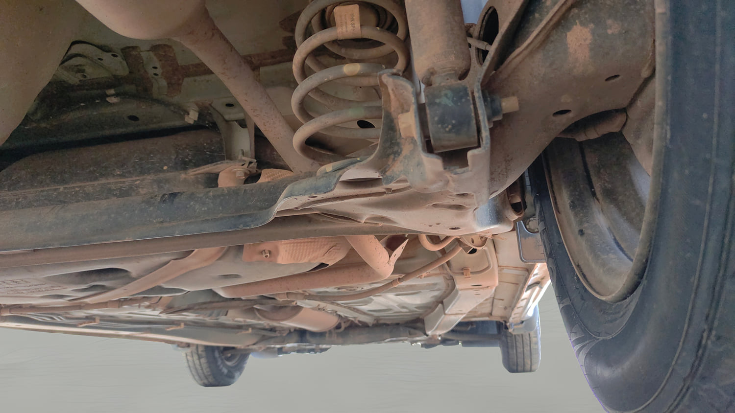 Used 2022 Maruti Suzuki Swift VXi Petrol Manual extra REAR RIGHT UNDERBODY VIEW