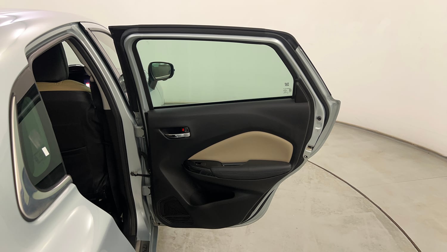 Used 2023 Toyota Glanza V AMT Petrol Automatic interior RIGHT REAR DOOR OPEN VIEW
