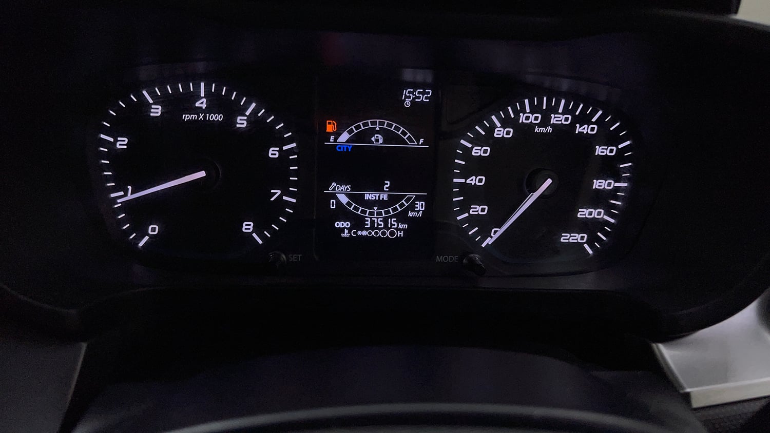 Used 2021 Tata Altroz XZ Petrol Petrol Manual interior CLUSTERMETER VIEW