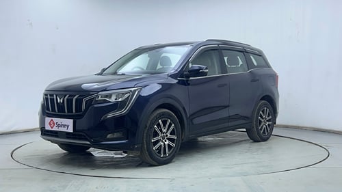 Used 2022 Mahindra XUV700 AX 7 Petrol AT Luxury Pack 7 STR Petrol Automatic exterior LEFT FRONT CORNER VIEW