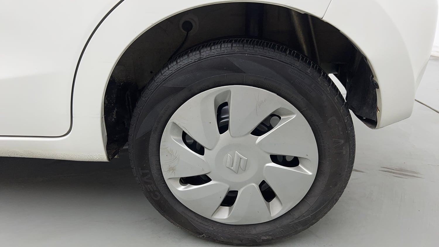 Used 2019 Maruti Suzuki Celerio VXi AMT Petrol Automatic tyres LEFT REAR TYRE RIM VIEW