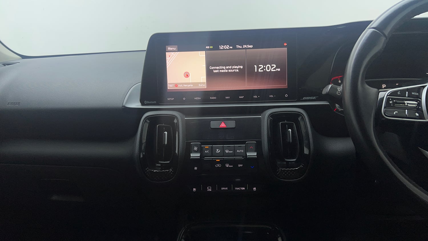 Used 2022 Kia Sonet GTX Plus 1.5 AT Diesel Automatic interior MUSIC SYSTEM & AC CONTROL VIEW
