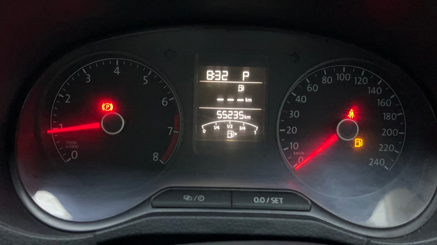 Used 2022 Volkswagen Vento Highline Plus 1.0L TSI Automatic Petrol Automatic interior CLUSTERMETER VIEW