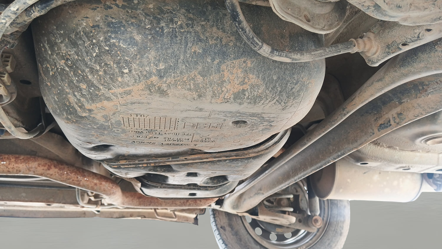 Used 2013 Maruti Suzuki Swift Dzire LXI Petrol Manual extra REAR UNDERBODY VIEW (TAKEN FROM REAR)