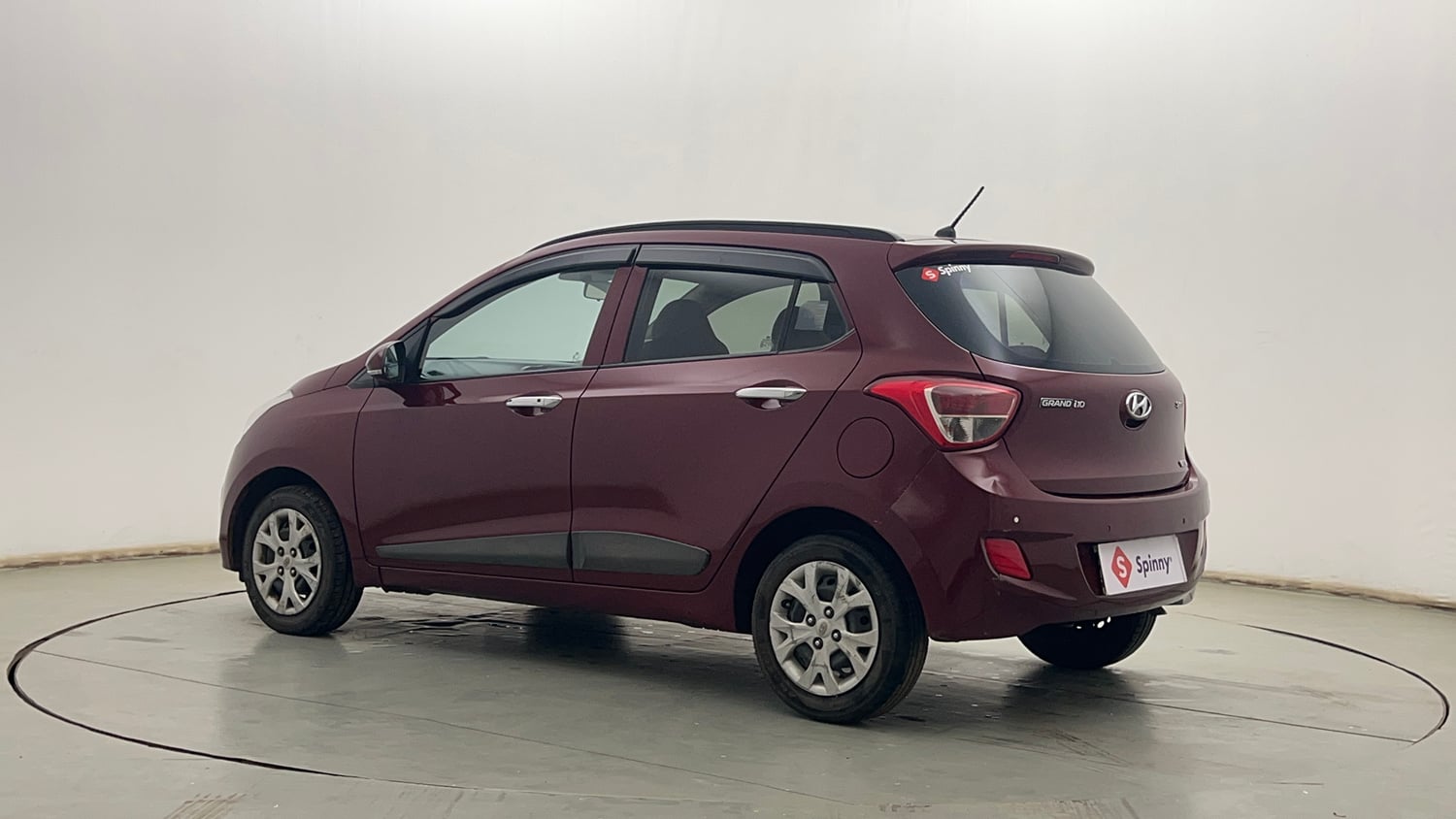 Used 2014 Hyundai Grand i10 Sportz 1.2 Kappa VTVT Petrol Manual exterior LEFT REAR CORNER VIEW