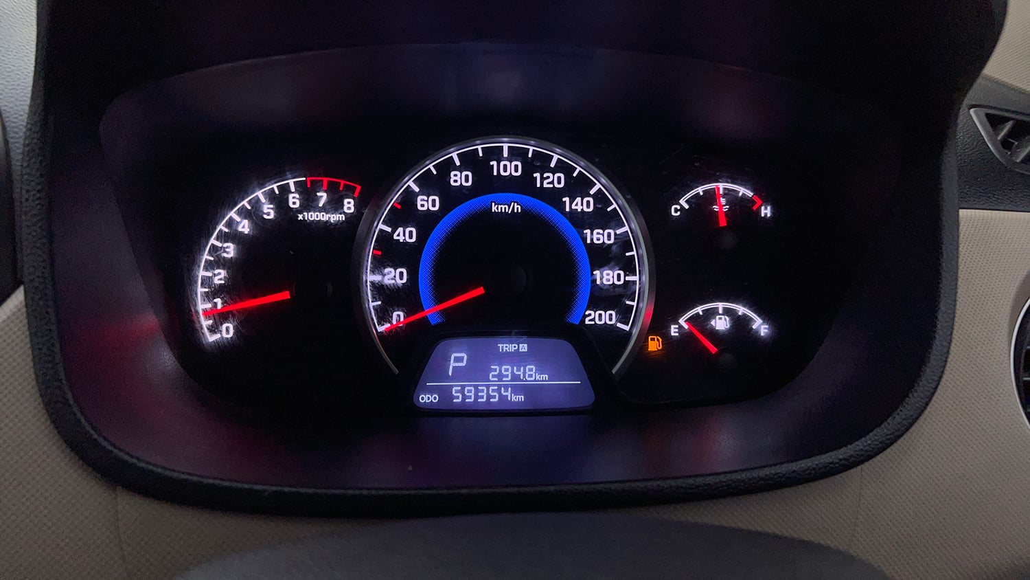 Used 2018 Hyundai Grand i10 Magna AT 1.2 Kappa VTVT Petrol Automatic interior CLUSTERMETER VIEW