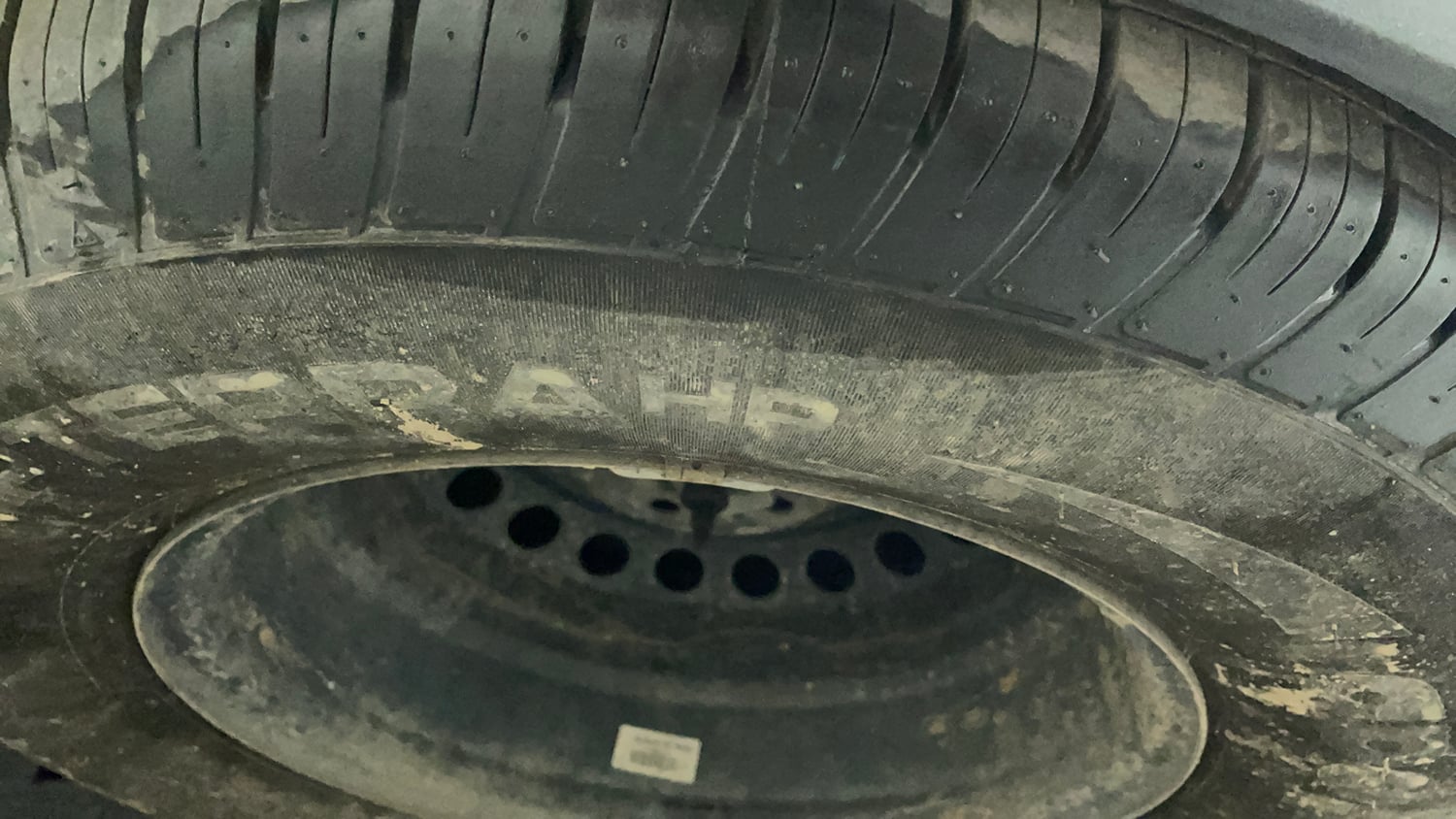 Used 2022 Tata Harrier XZA Plus Dark Edition Diesel Automatic tyres SPARE TYRE VIEW