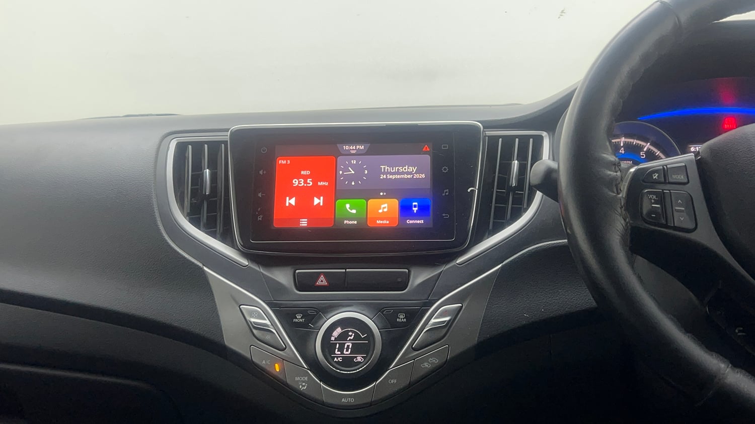 Used 2021 Maruti Suzuki Baleno Zeta Petrol Manual interior MUSIC SYSTEM & AC CONTROL VIEW