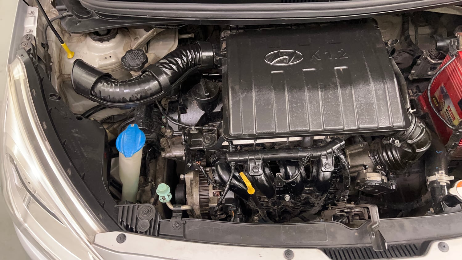Used 2017 Hyundai Grand i10 Sportz 1.2 Kappa VTVT Petrol Manual engine ENGINE RIGHT SIDE VIEW