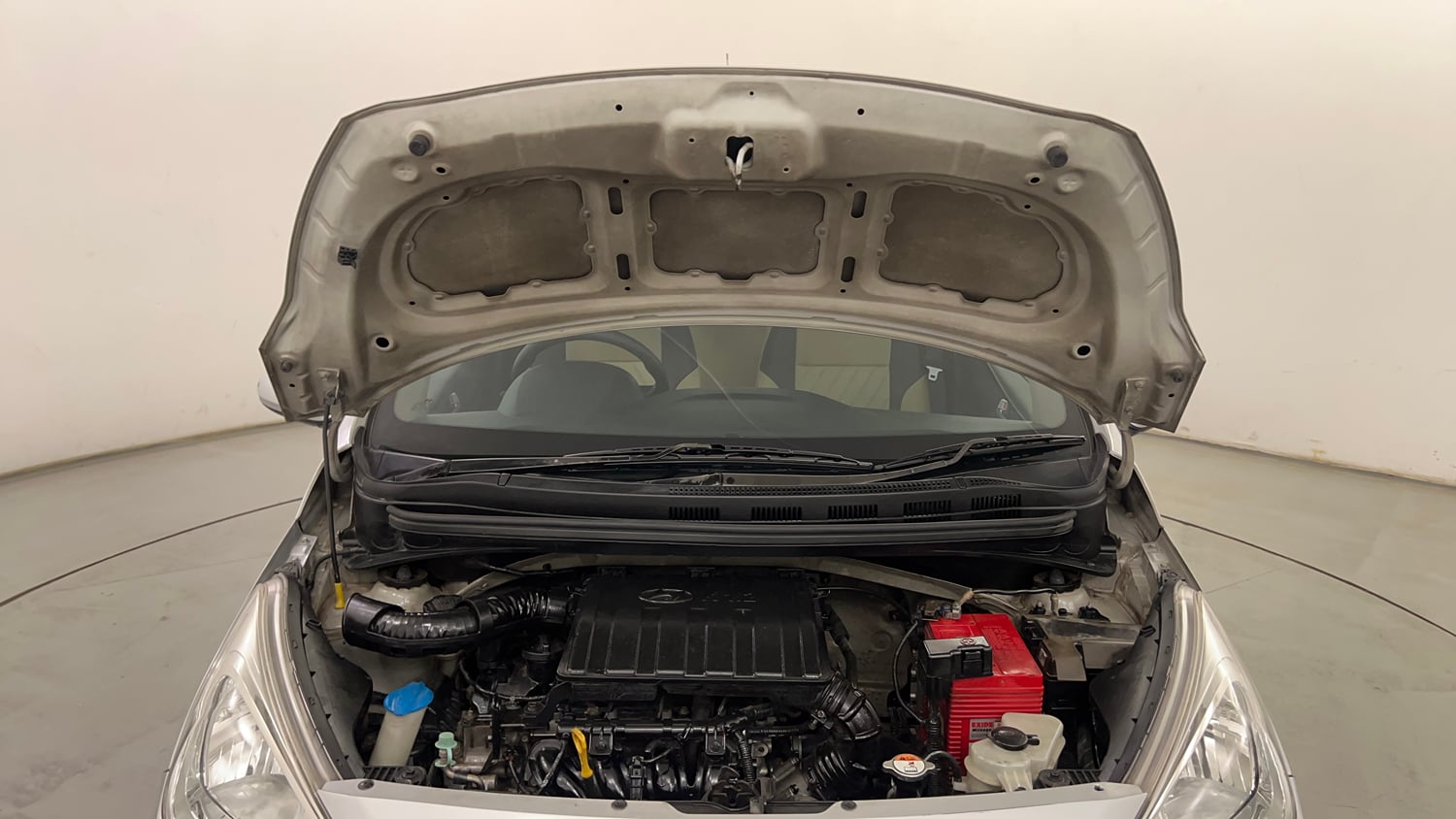 Used 2017 Hyundai Grand i10 Sportz 1.2 Kappa VTVT Petrol Manual engine ENGINE & BONNET OPEN FRONT VIEW