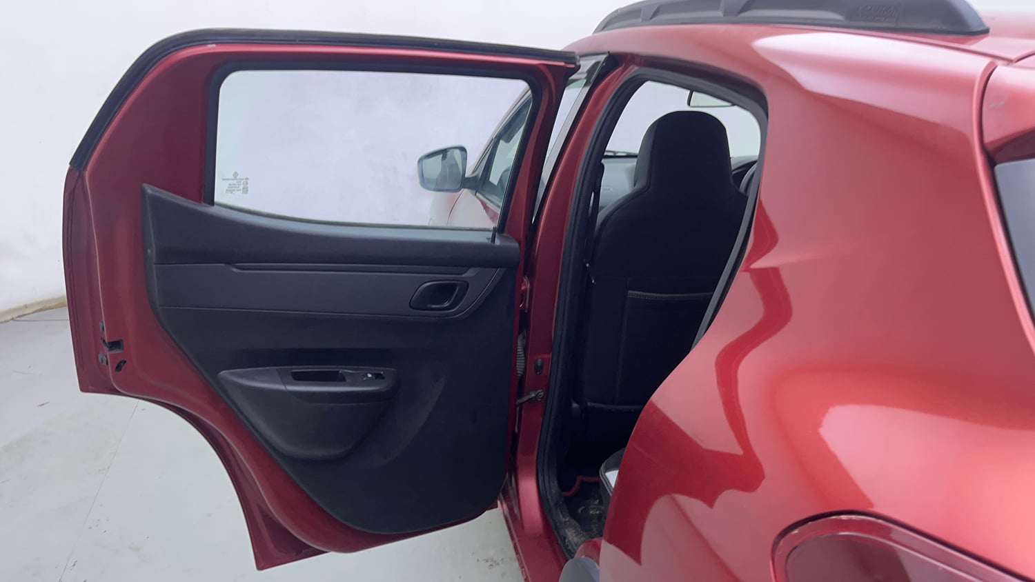 Used 2020 Renault Kwid RXT 1.0 Opt Petrol Manual interior LEFT REAR DOOR OPEN VIEW
