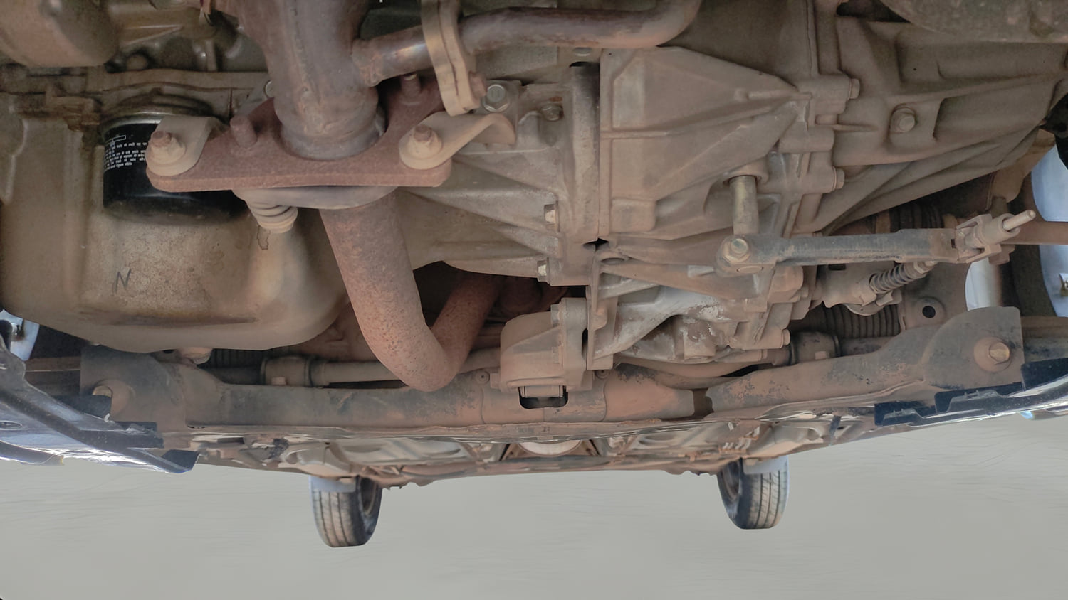 Used 2022 Maruti Suzuki Swift VXi Petrol Manual extra FRONT LEFT UNDERBODY VIEW