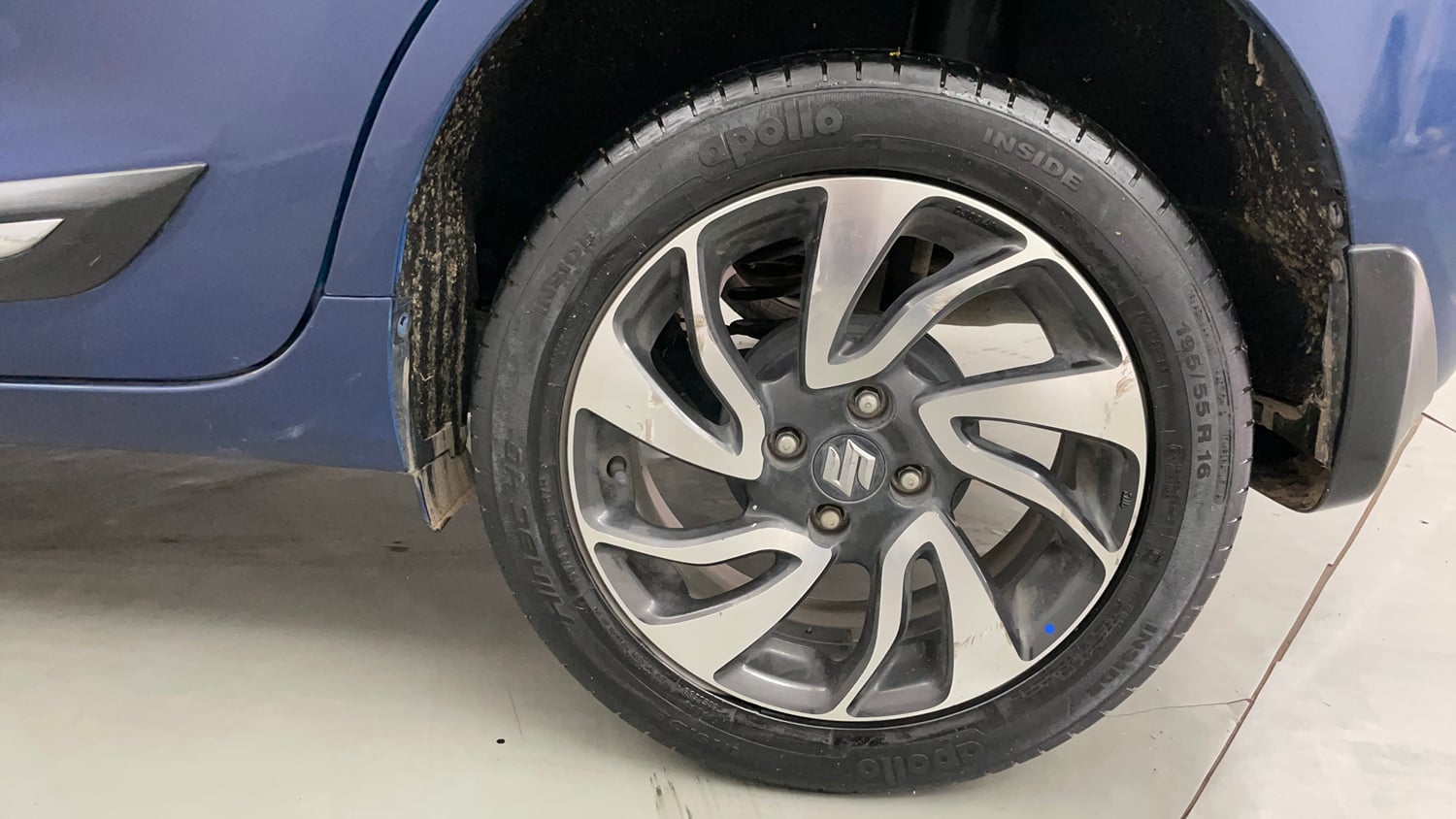 Used 2021 Maruti Suzuki Baleno Zeta Petrol Manual tyres LEFT REAR TYRE RIM VIEW