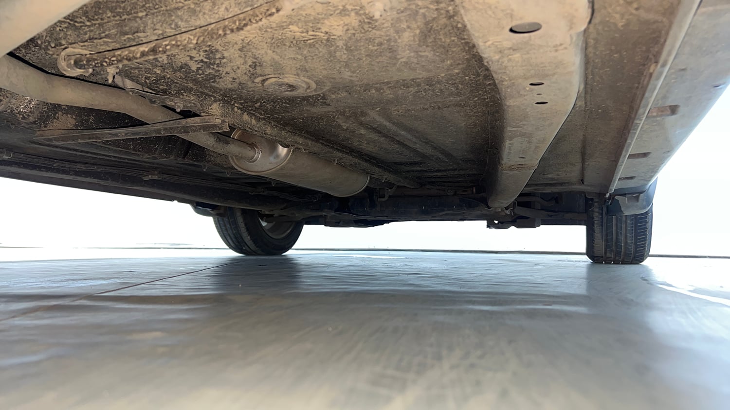 Used 2017 Maruti Suzuki Baleno Zeta 1.2 AT Petrol Automatic extra REAR RIGHT UNDERBODY VIEW