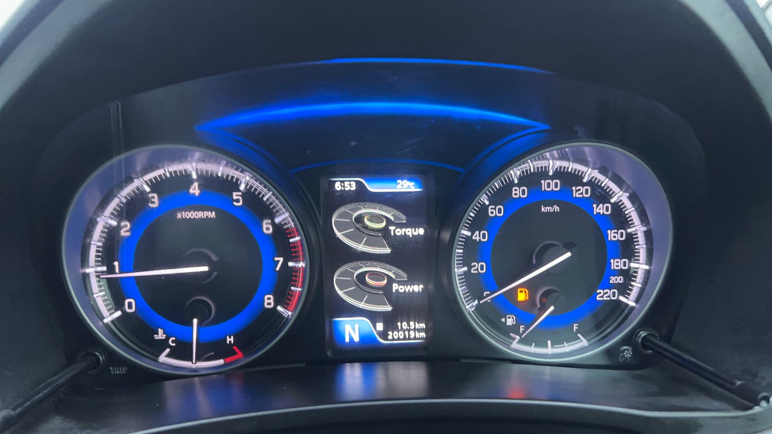 Used 2017 Maruti Suzuki Baleno Zeta 1.2 AT Petrol Automatic interior CLUSTERMETER VIEW