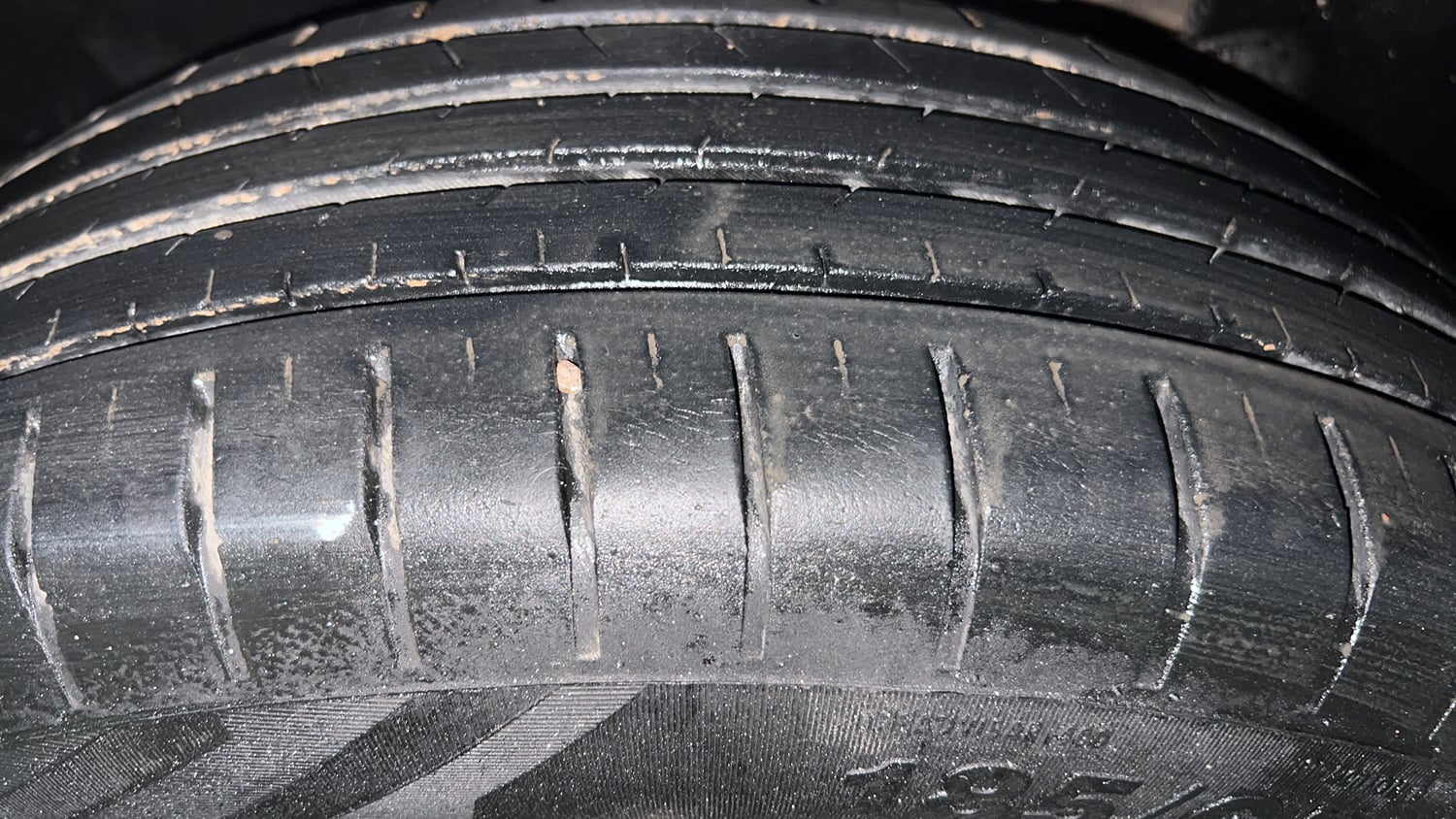 Used 2022 Maruti Suzuki Dzire ZXi Plus AGS Petrol Automatic tyres LEFT REAR TYRE TREAD VIEW