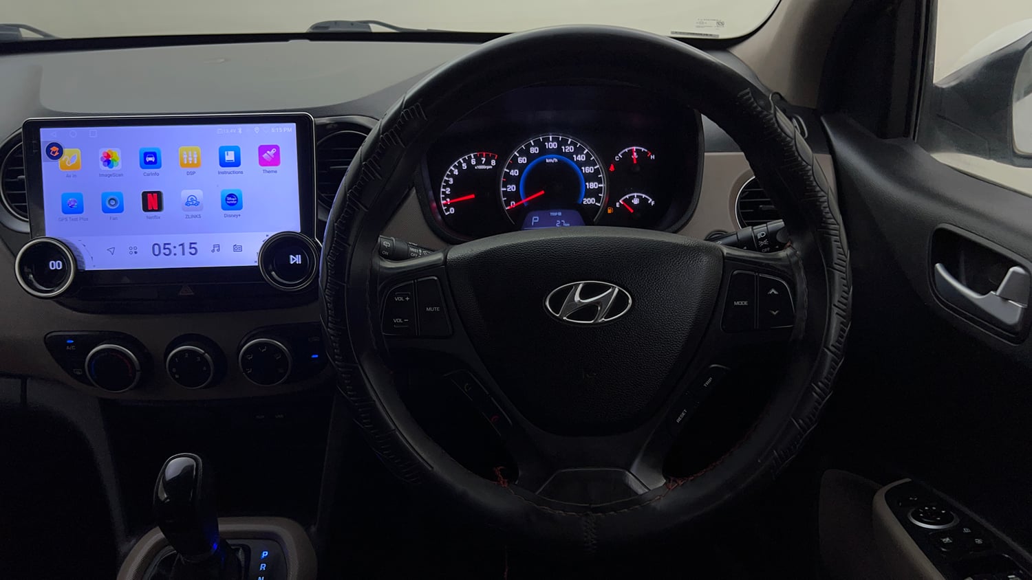 Used 2013 Hyundai Grand i10 Asta AT 1.2 Kappa VTVT Petrol Automatic interior STEERING VIEW