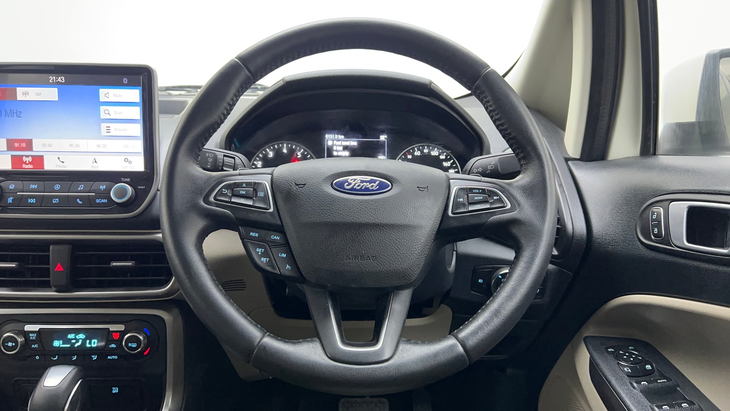 Used 2021 Ford EcoSport Titanium Plus 1.5L Ti-VCT AT Petrol Automatic interior STEERING VIEW