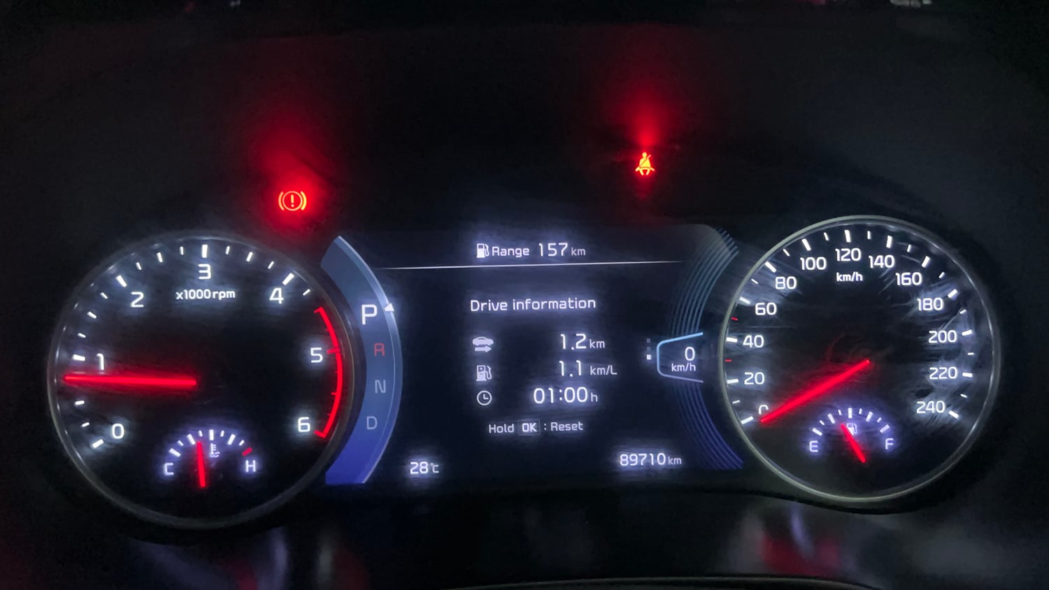 Used 2020 Kia Seltos GTX Plus AT 1.5 Diesel Diesel Automatic interior CLUSTERMETER VIEW