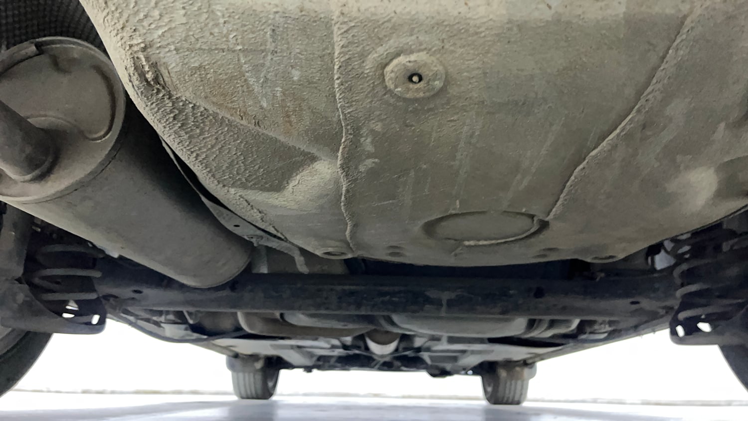 Used 2022 Volkswagen Vento Highline Plus 1.0L TSI Automatic Petrol Automatic extra REAR UNDERBODY VIEW (TAKEN FROM REAR)