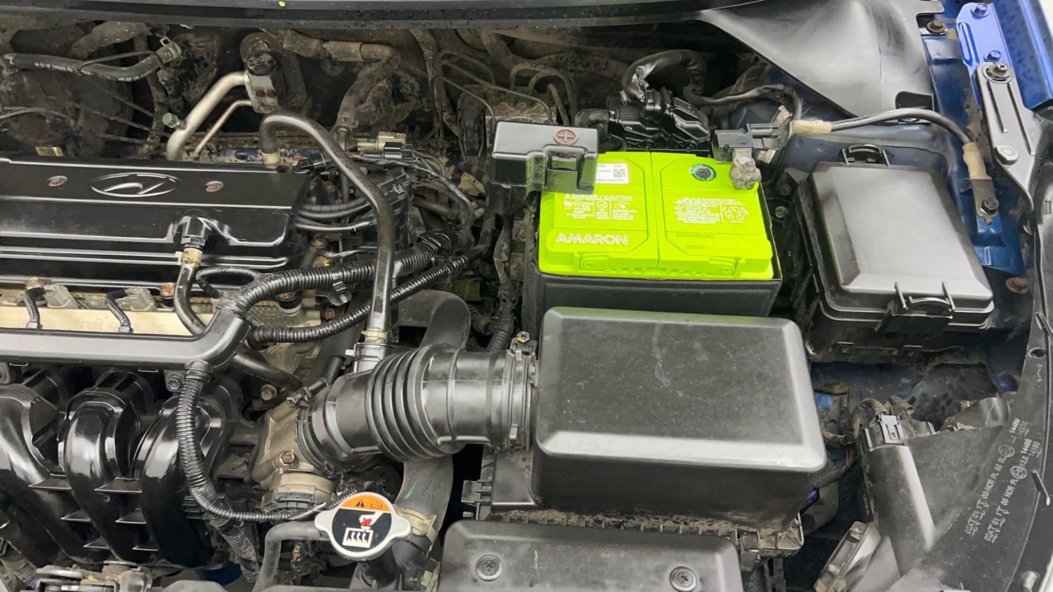 Used 2016 Hyundai Elite i20 Asta 1.2 (O) Petrol Manual engine ENGINE LEFT SIDE VIEW