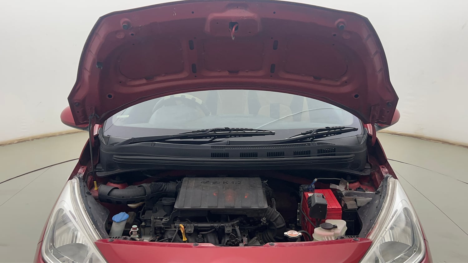 Used 2018 Hyundai Grand i10 Magna 1.2 Kappa VTVT Petrol Manual engine ENGINE & BONNET OPEN FRONT VIEW
