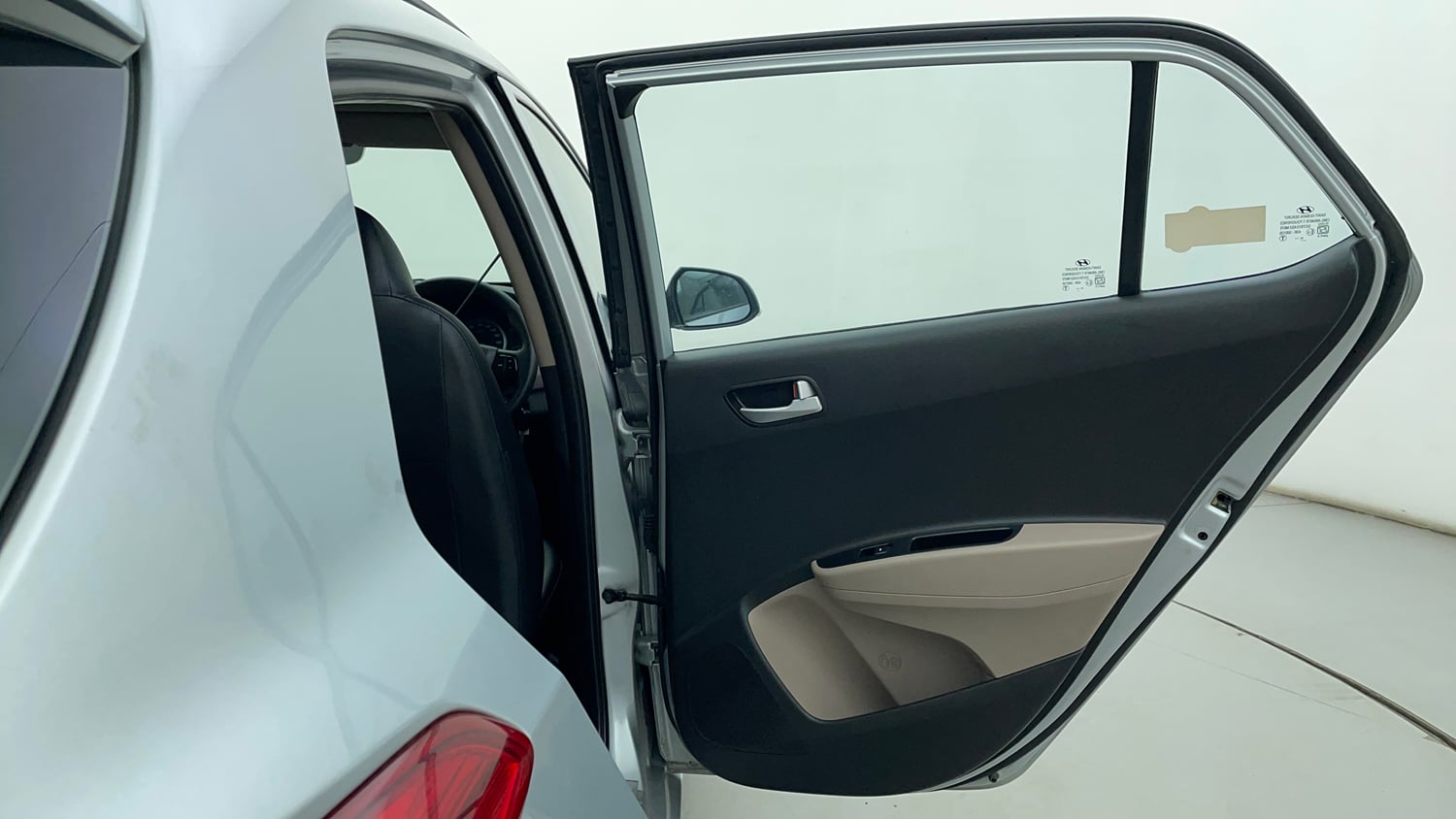 Used 2019 Hyundai Grand i10 Sportz AT 1.2 Kappa VTVT Petrol Automatic interior RIGHT REAR DOOR OPEN VIEW