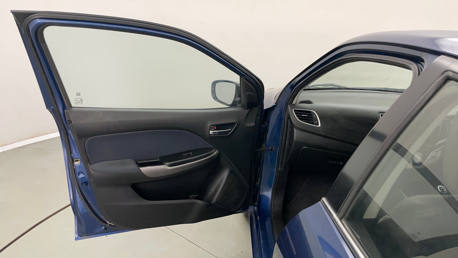 Used 2021 Maruti Suzuki Baleno Zeta Petrol Manual interior LEFT FRONT DOOR OPEN VIEW