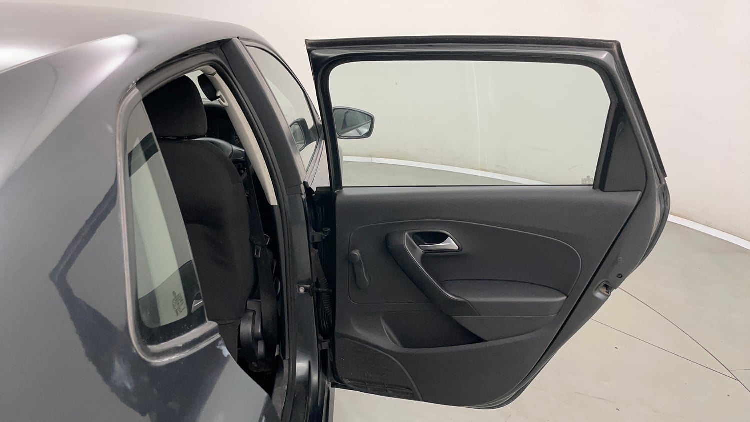 Used 2015 Volkswagen Polo Trendline 1.2L (P) Petrol Manual interior RIGHT REAR DOOR OPEN VIEW
