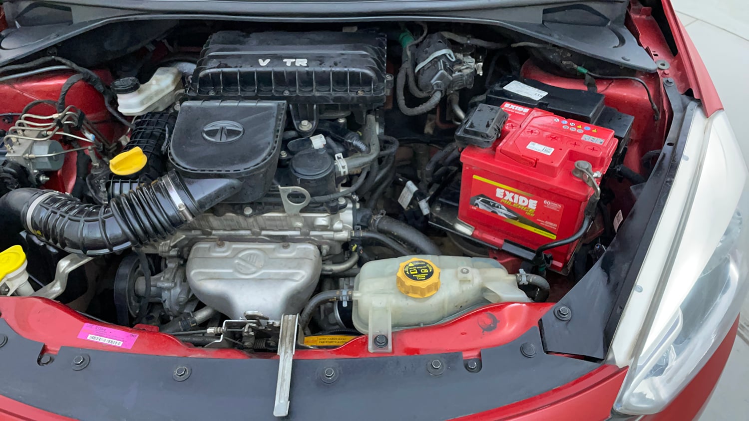 Used 2017 Tata Tiago Revotron XZ Petrol Manual engine ENGINE LEFT SIDE VIEW