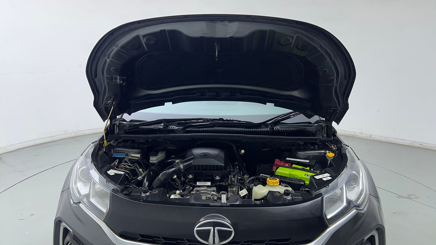 Used 2021 Tata Nexon XZA Plus Petrol Automatic engine ENGINE & BONNET OPEN FRONT VIEW