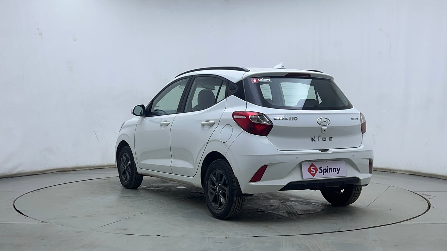 Used 2022 Hyundai Grand i10 Nios Sportz 1.2 Kappa VTVT Petrol Manual exterior LEFT REAR CORNER VIEW