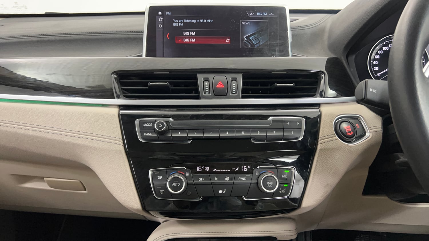 Used 2021 BMW X1 sDrive20d xLine Diesel Automatic interior MUSIC SYSTEM & AC CONTROL VIEW