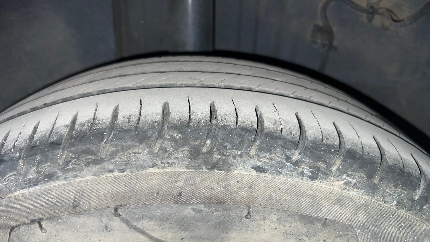Used 2023 Tata Altroz XZ Petrol Petrol Manual tyres RIGHT REAR TYRE TREAD VIEW