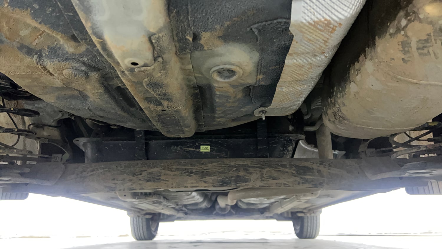 Used 2022 Hyundai Grand i10 Nios Sportz 1.2 Kappa VTVT Petrol Manual extra REAR UNDERBODY VIEW (TAKEN FROM REAR)