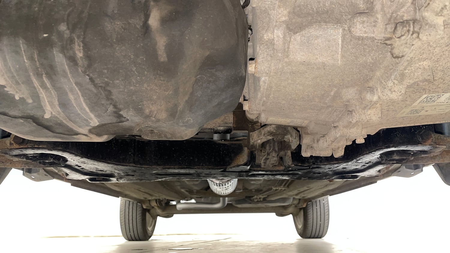 Used 2018 Ford EcoSport Titanium + 1.5L Ti-VCT AT Petrol Automatic extra FRONT LEFT UNDERBODY VIEW