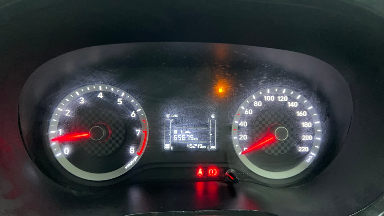 Used 2022 Hyundai Aura S 1.2 CNG Cng Manual interior CLUSTERMETER VIEW