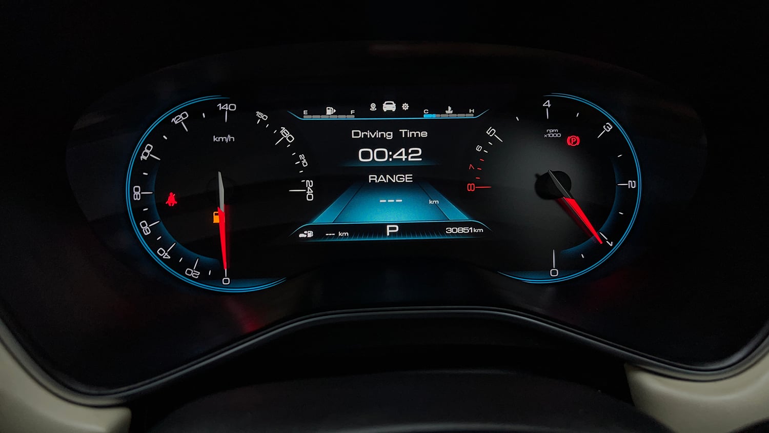 Used 2021 MG Motors Hector Sharp 1.5 Petrol CVT Petrol Automatic interior CLUSTERMETER VIEW